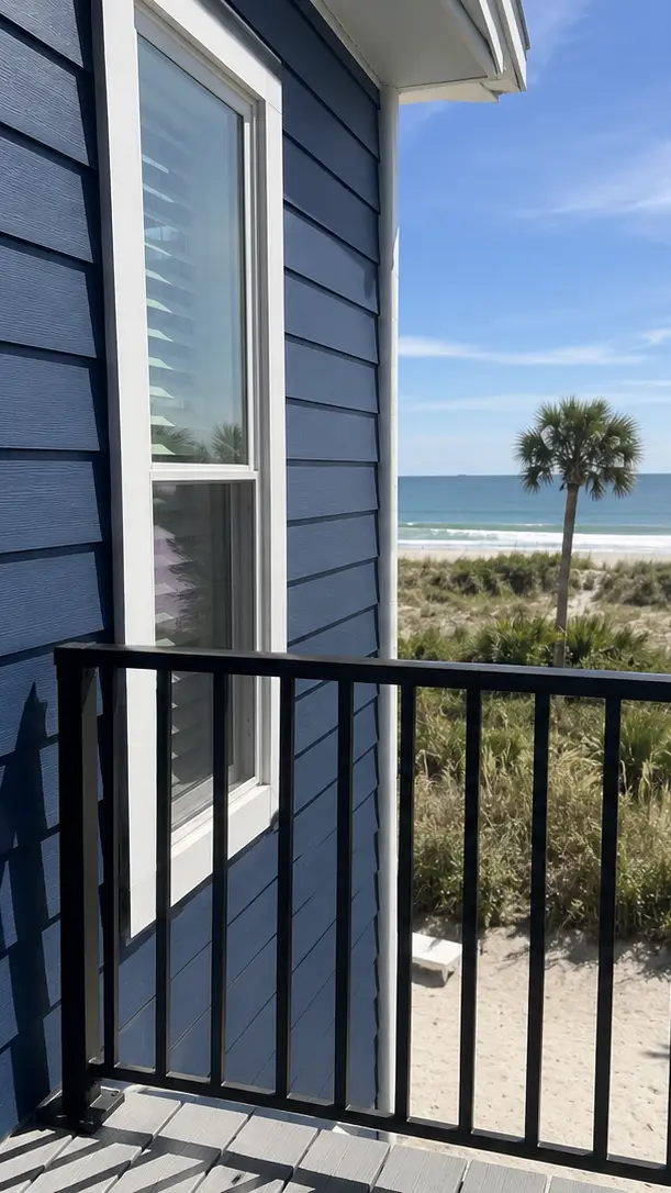 Coastal beach house soft wash case study Isle of Palms SC